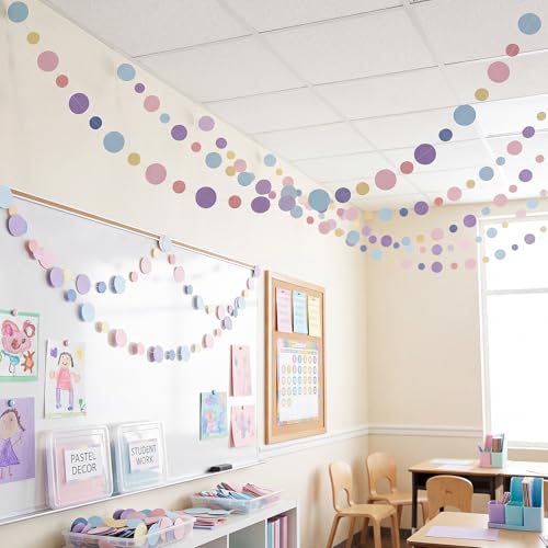 10 Pieces Circle Garland Banner Hanging (10 Foot)