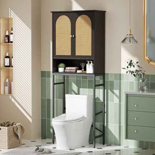 Rattan Toilet Storage Cabinet