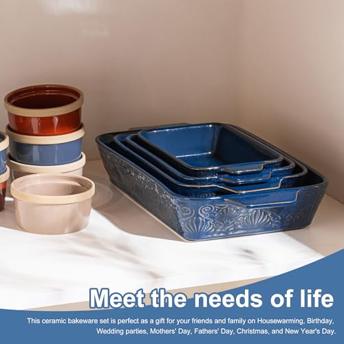 Casserole Dishes for Oven (4 Count)
