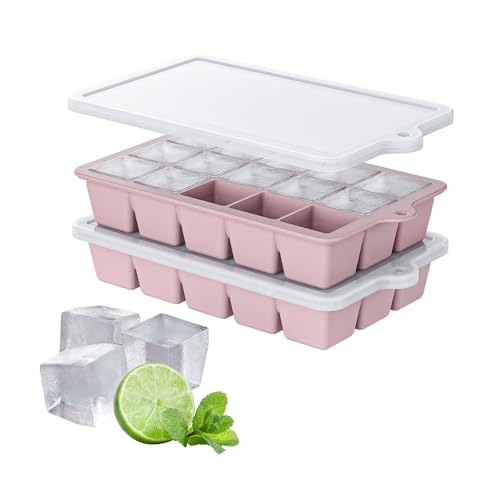 Silicone Ice Cube Tray 2 Pack (2 Count)