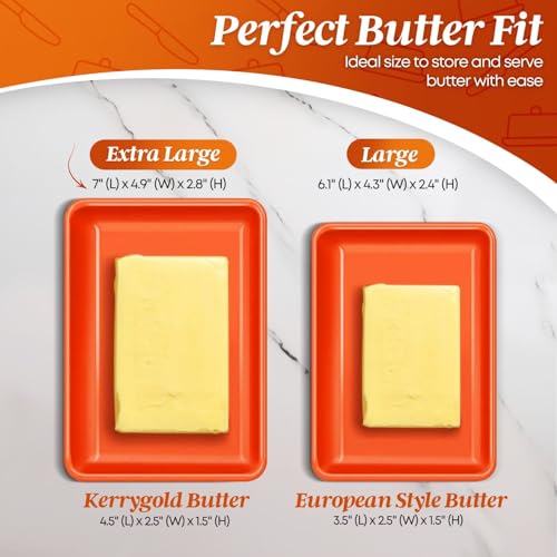 Extra Large Ceramic Butter Dish with Lid