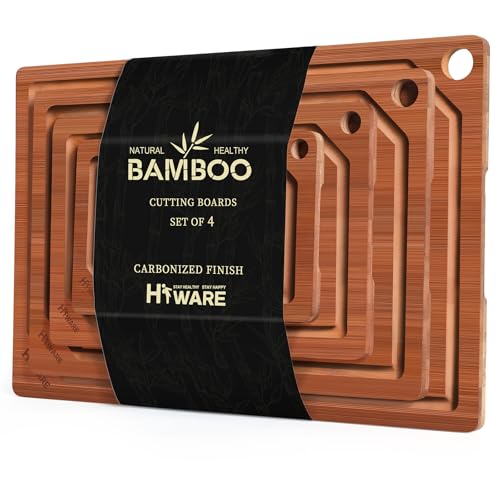 4 Pieces Extra Large Wooden Cutting Boards Set (4 Count)