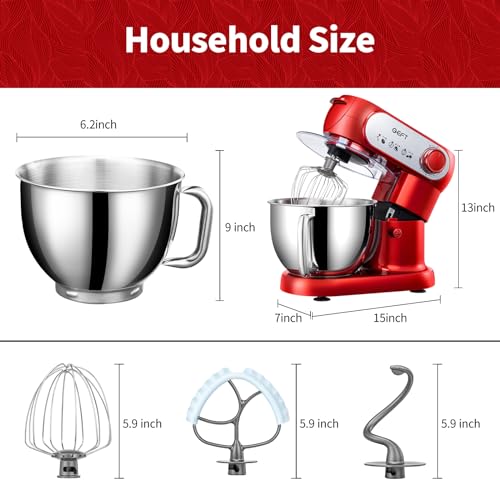 Stand Mixer 6QT Mixers Kitchen Electric Stand Mixer