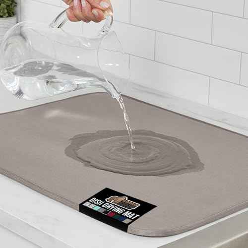 Ultra Absorbent Microfiber Dish Drying Mat