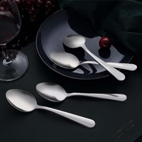 24 Pieces Dinner Spoons Set Silverware (24 Count)
