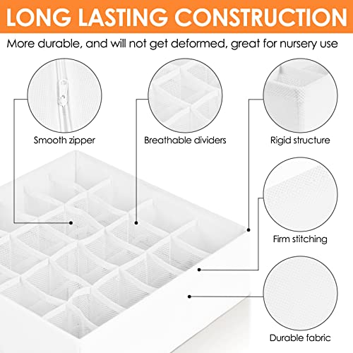 12 Pack Drawer Organizers for Clothing (12 Count)