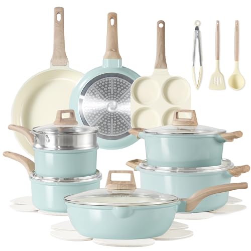 21pcs Ceramic Cookware Sets