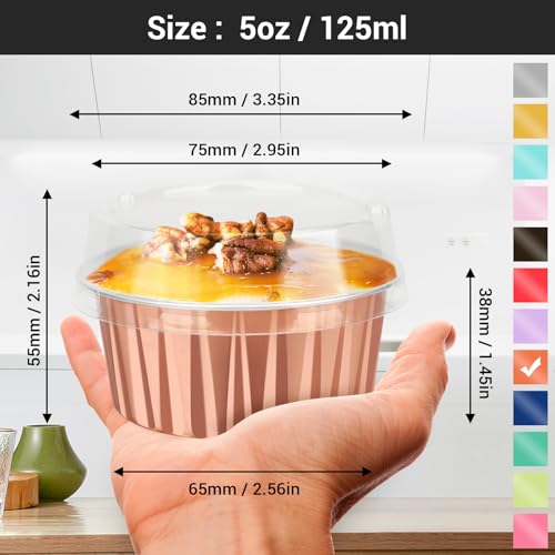 Rose Gold Cupcake Liners (120 Count)