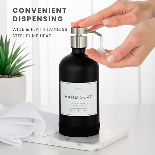 Hand and Dish Soap Dispenser for Kitchen and Bathroom (2 Count)