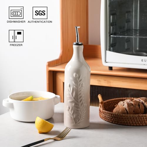 Sweejar Large Olive Oil Dispenser Bottle with Spout