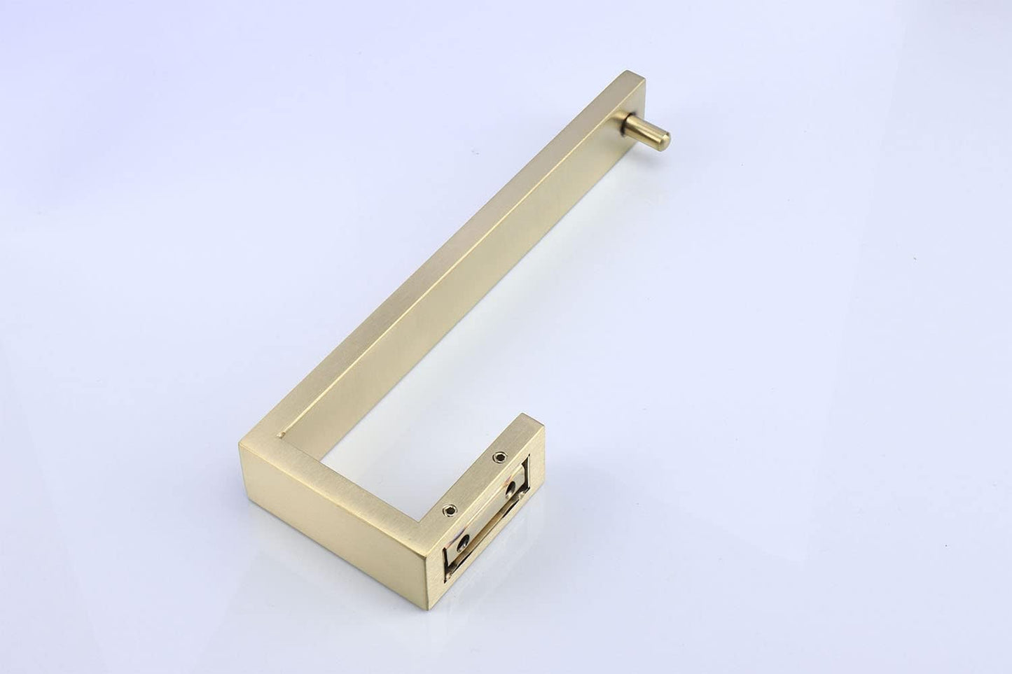 TocTen Hand Towel Holder/Towel Ring - Thicken SUS304 Stainless Steel Bathroom Hand Towel Hanger, 9 Inch Heavy Duty Wall Mounted Towel Rack, Square Hand Towel Bar for Bathroom Hardware (Gold, 9 in)