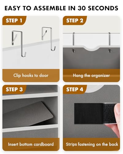 Over the Door Hanging Organizer for Bathroom & Nursery