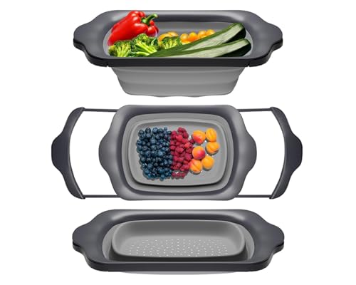 Gray Collapsible Silicone Over