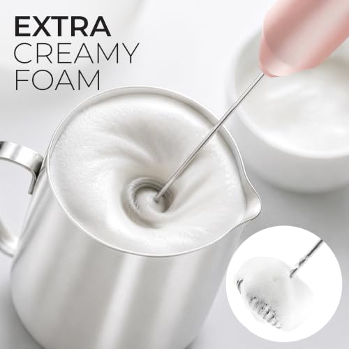 Powerful Milk Frother AA Batteries Included