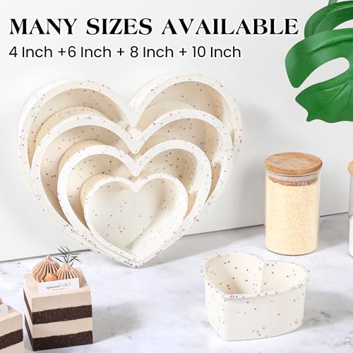10 Inch Heart Shaped Cake Pans Silicone for Baking