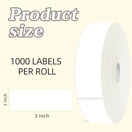 1000 Blank Removable Freezer Labels Water Oil Resistant with Perforation Line for Food Containers Jars Pantry Organization