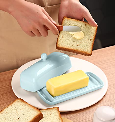 Ceramic Butter Dish with Lid for Countertop