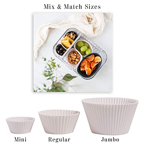 Reusable Silicone Baking Cup Silicone Muffin Liners for Cupcakes (12 Count)