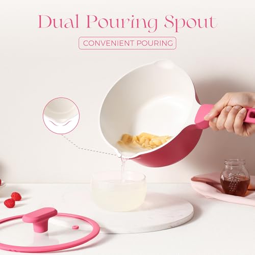 Ceramic Nonstick Saucepan with Lid