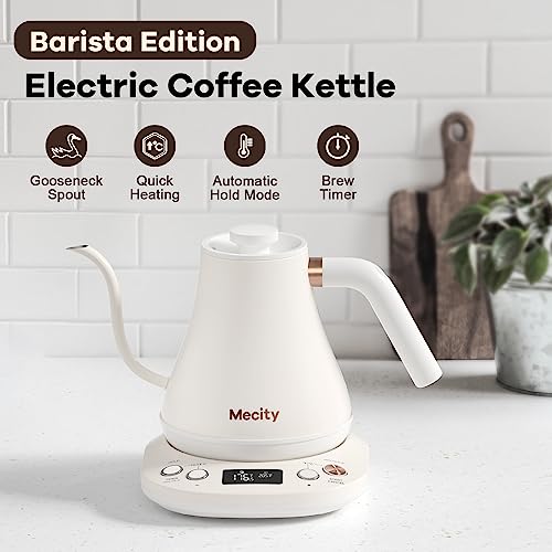 Electric Gooseneck Kettle With Keep Warm Function & LCD Display Automatic Shut Off Coffee Kettle Temperature Control Pour Over Kettle 1200 Watt