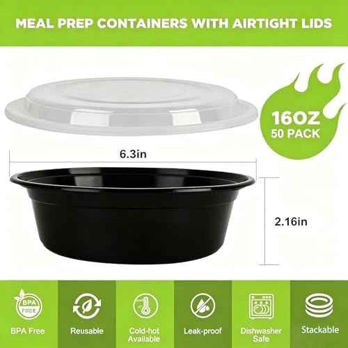 Meal Prep Containers (50 Count)