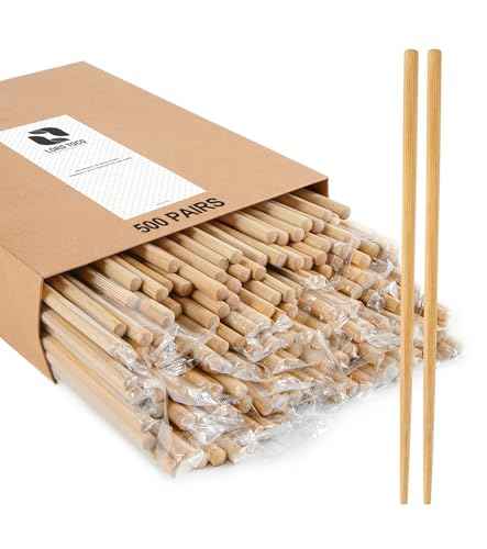 500Pairs Bamboo Chopsticks Disposable (500 Count)