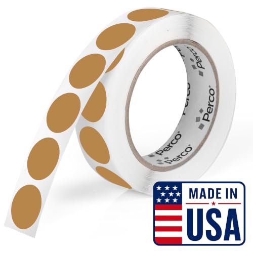 Kraft Brown Round Circle Dot Sticker 1