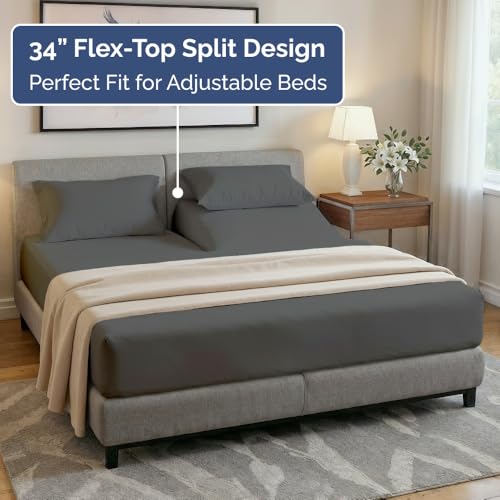 Flex Top Split Head King 4 Piece Sheet Set