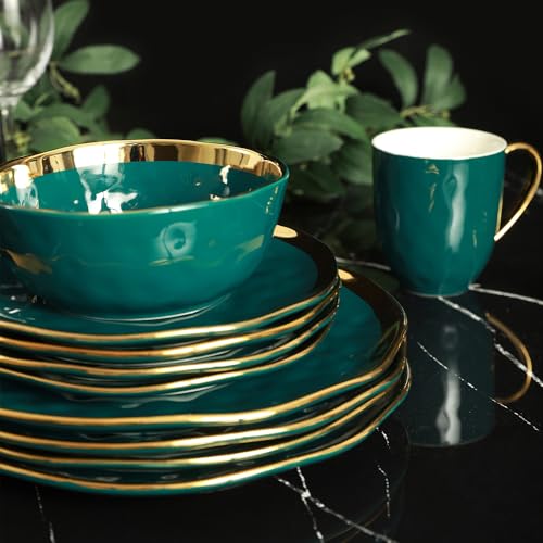 Florian Modern Porcelain 16 Piece Dinnerware Set (16 Count)