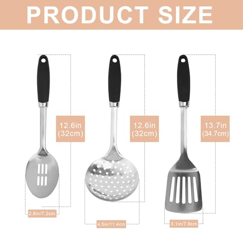3 Piece Stainless Steel Utensil Set (3 Count)