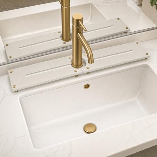 2PCS Stone Faucet Mat for Kitchen Sink (2 Count)