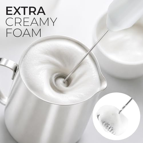 Powerful Milk Frother AA Batteries Included
