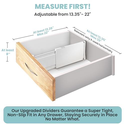 Adjustable Drawer Dividers (4 Count)