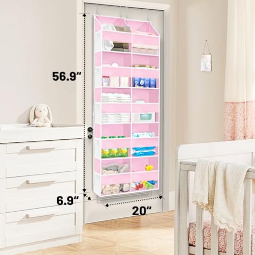 Pink Over The Door Organizer 5 Tiers