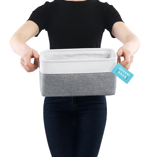 12x8in Canvas Storage Baskets (3 Count)