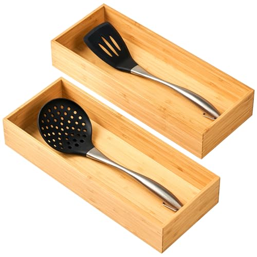 Bamboo Kitchen Utensils Organizer