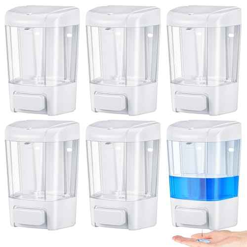 6 Pcs Wall Mounted Soap Dispenser (6 Count)