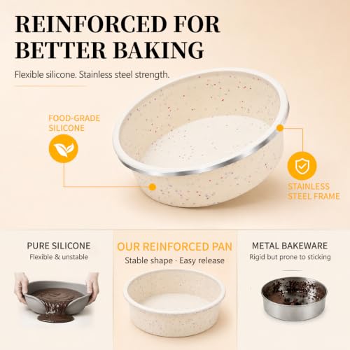 6 Inch Round Cake Pans (2 Count)