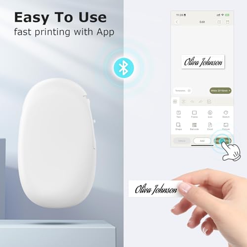 E10 Bluetooth Label Maker Machine with Tape