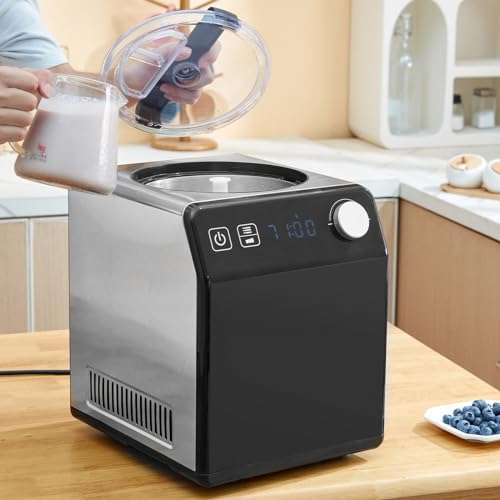 Upright Automatic Ice Cream Maker with Built