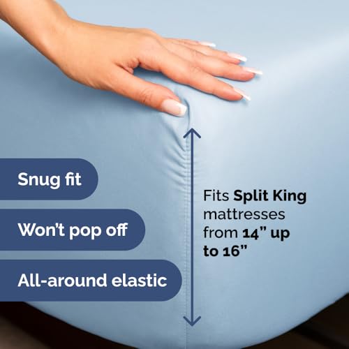 Flex Top Split Head King 4 Piece Sheet Set