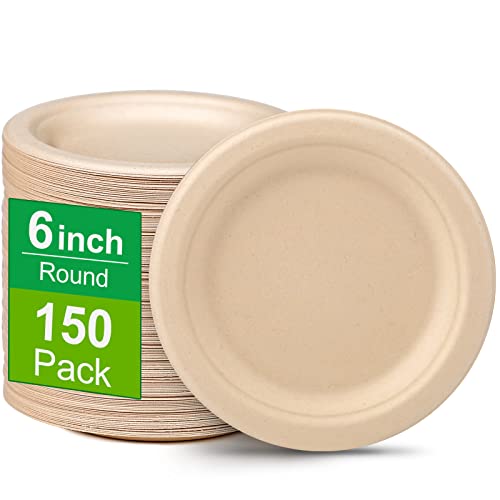 Small Paper Plates 6 inch (150 Count)