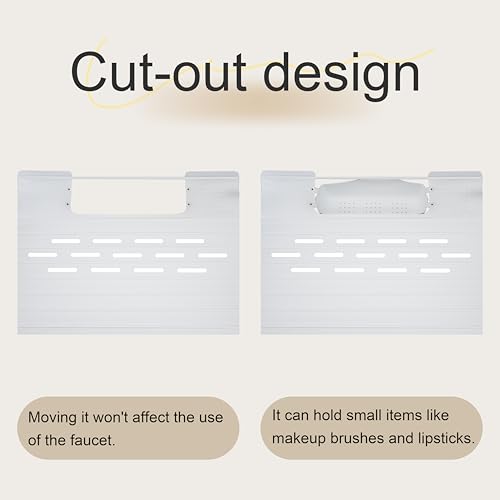 White Foldable Sink Cover