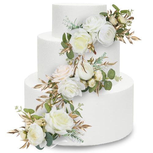 3Pcs Premade Cake Flowers (3 Count)