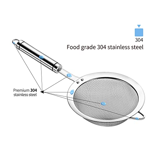 Stainless Steel Fine Mesh Strainers for Kitchen