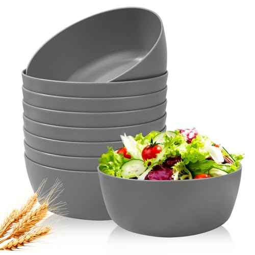EI 8pcs Wheat Straw Bowls