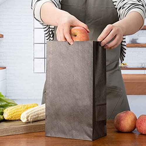 Bag Tek 12lb Paper Bags 100 Disposable Lunch Bags (100 Count)