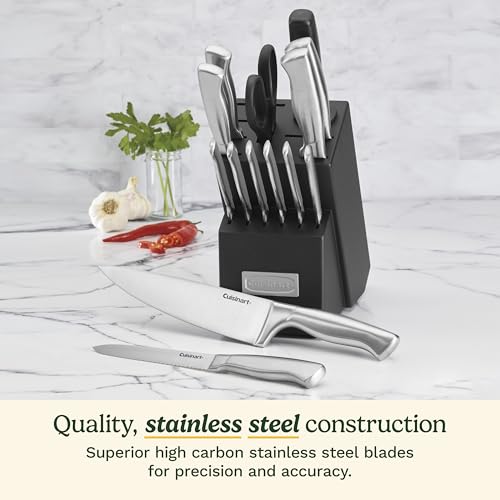 15 Piece Stainless Steel Hollow Handle Block Set (15 Count)