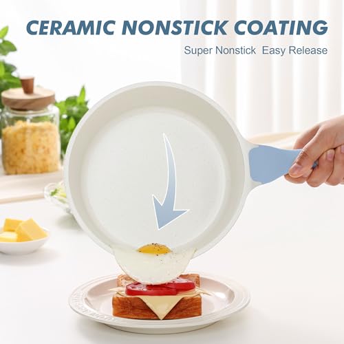2.5 QT Ceramic Nonstick Saucepan with Lid