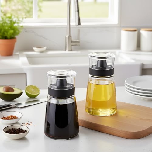 2 Pcs Oil and Vinegar Dispenser Set (2 Count)